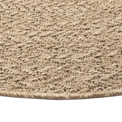 Rug ZIZUR Ø 200 cm Jute Look Indoor and Outdoor