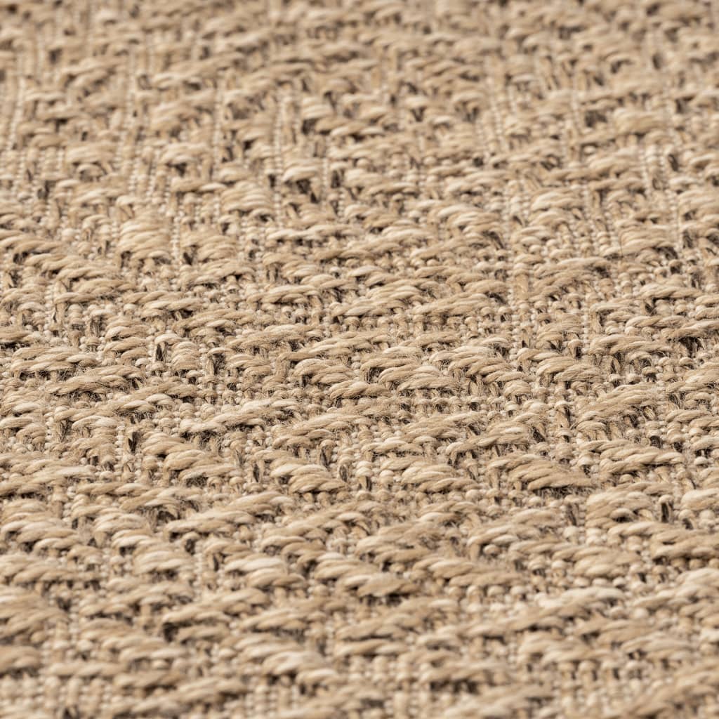 Rug ZIZUR Ø 200 cm Jute Look Indoor and Outdoor