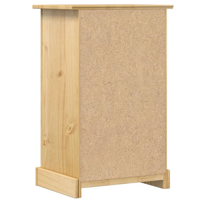 Bedside Cabinet Corona 53x39x84 cm Solid Wood Pine