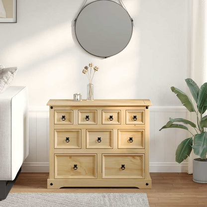 Chest of Drawers Corona 101x45x82 cm Solid Wood Pine