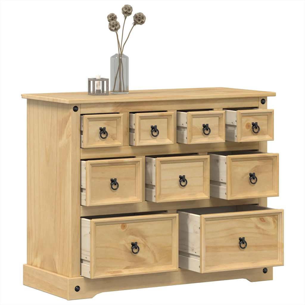 Chest of Drawers Corona 101x45x82 cm Solid Wood Pine