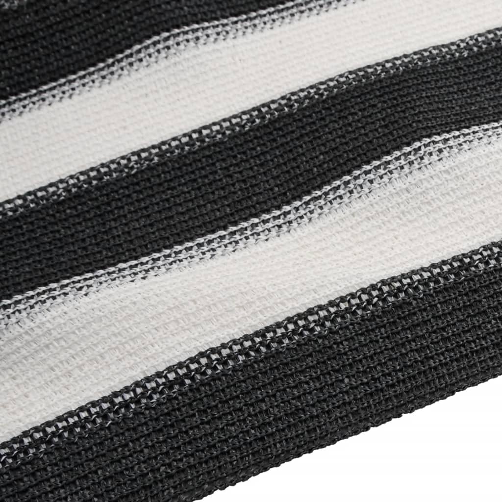 Privacy Net Anthracite and White 1.2x50 m HDPE 75 g/m²