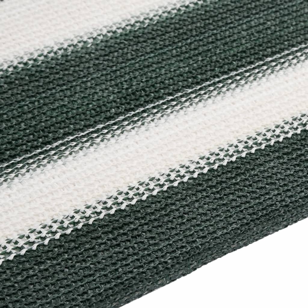 Privacy Net Green and White 1x25 m HDPE 75 g/m²