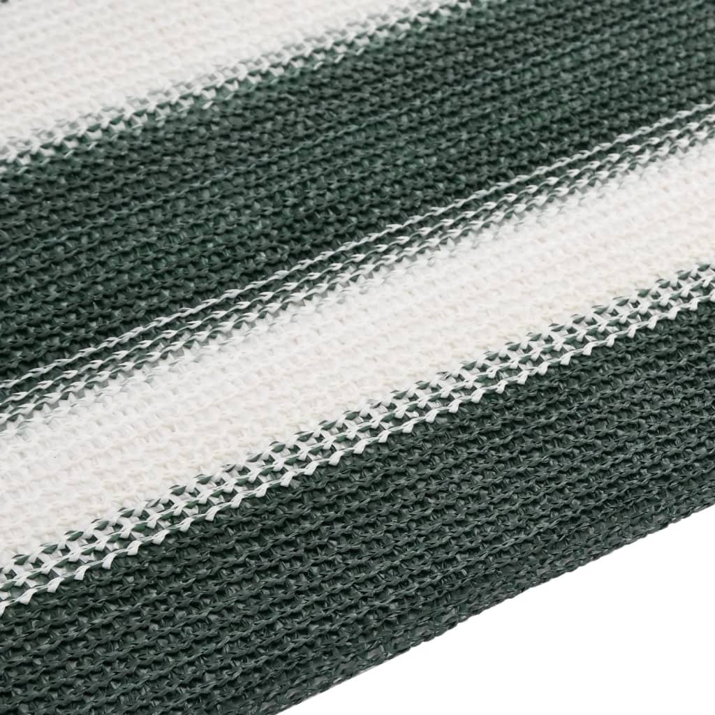 Privacy Net Green and White 1x50 m HDPE 75 g/m²