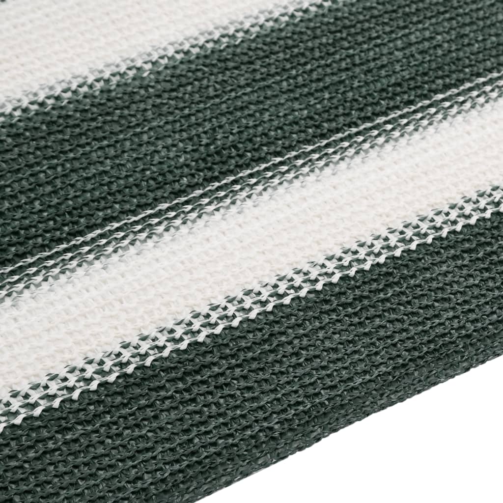 Privacy Net Green and White 1.2x10 m HDPE 75 g/m²