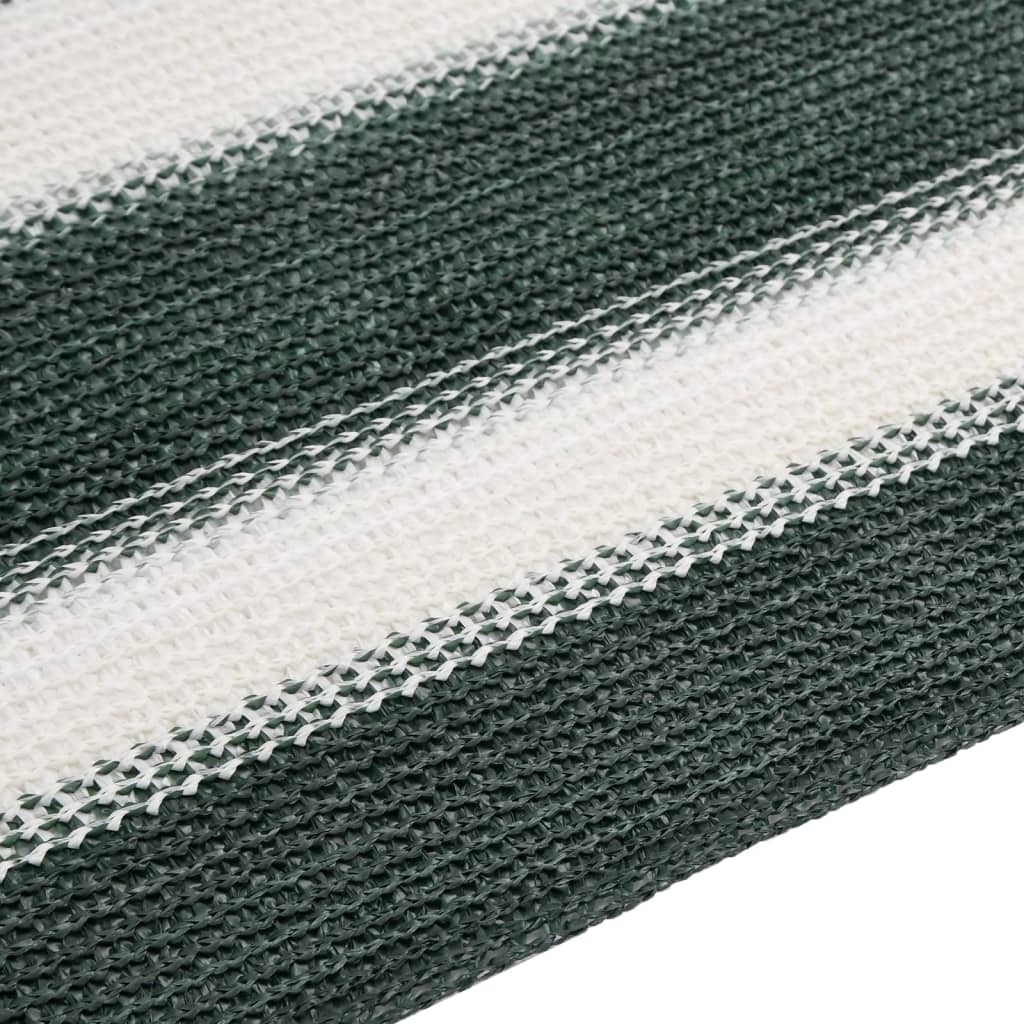 Privacy Net Green and White 2x10 m HDPE 150 g/m²