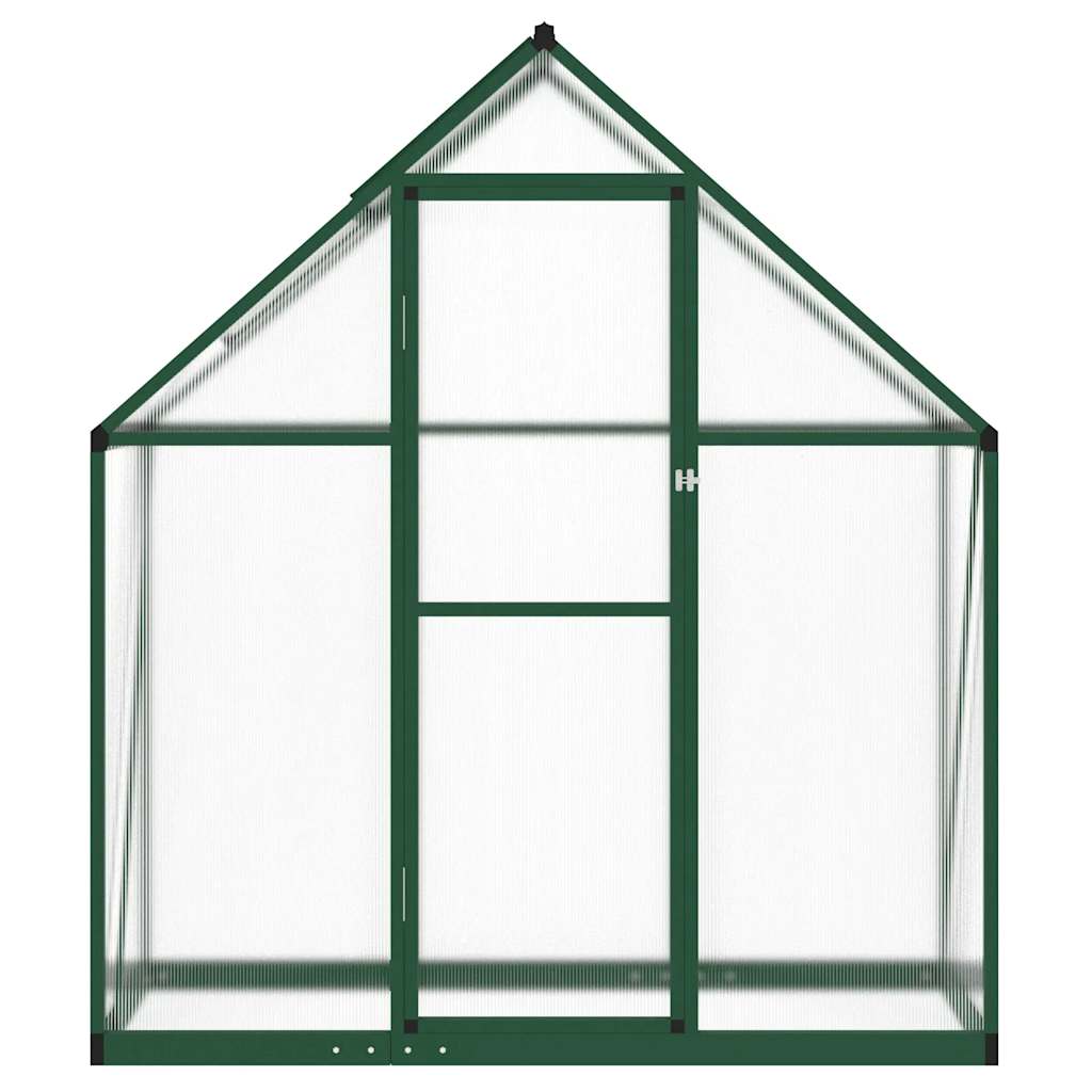 Greenhouse with Base Frame Green 169x58x195 cm Aluminium