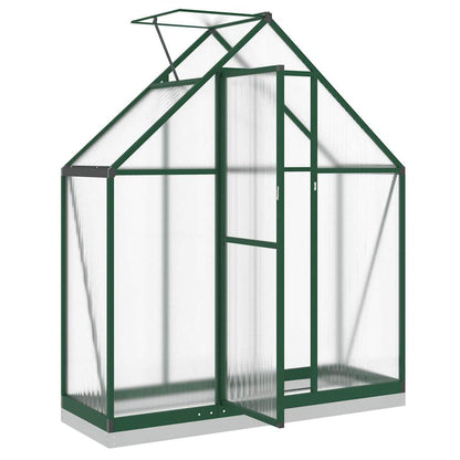 Greenhouse with Base Frame Green 169x58x202 cm Aluminium