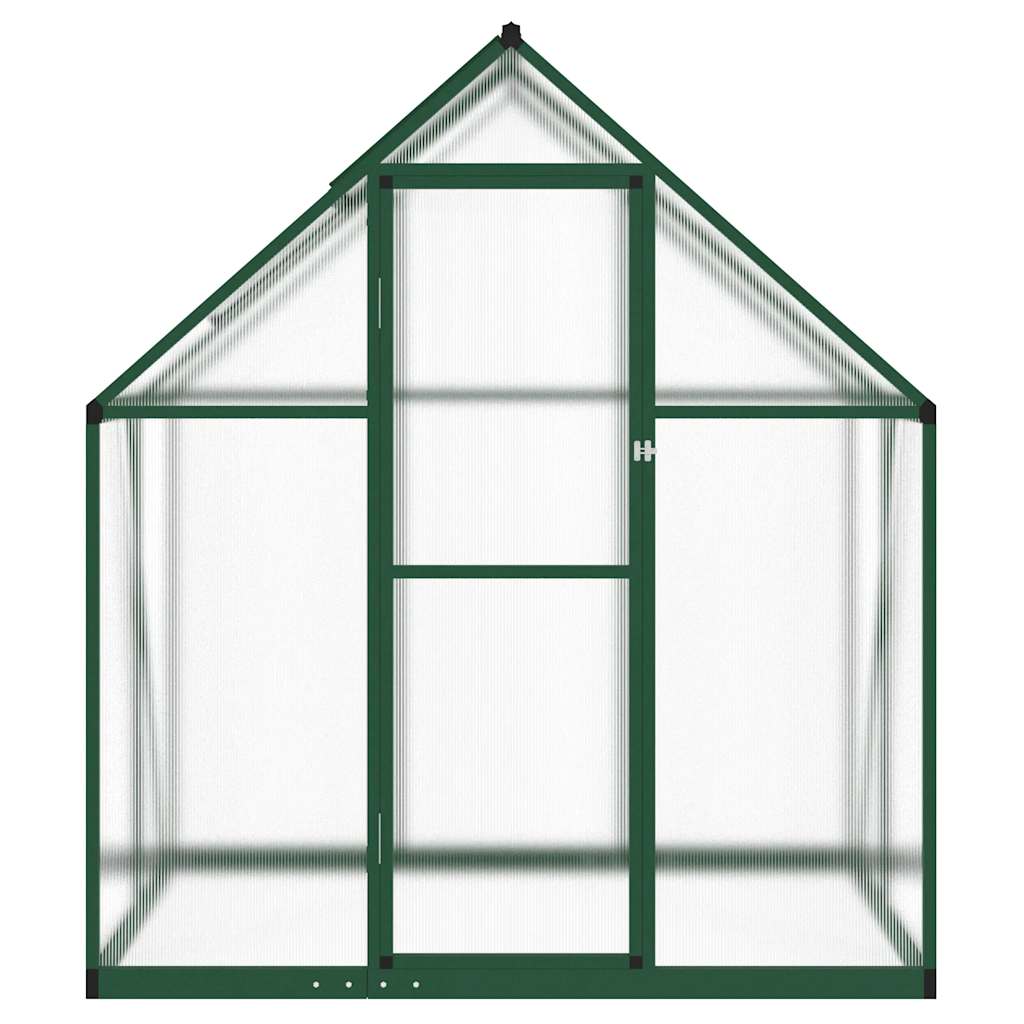 Greenhouse with Base Frame Green 169x114x195 cm Aluminium