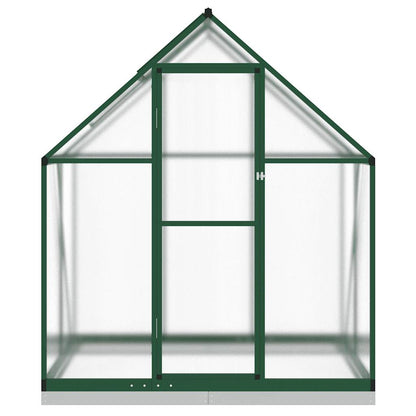 Greenhouse with Base Frame Green 169x114x202 cm Aluminium