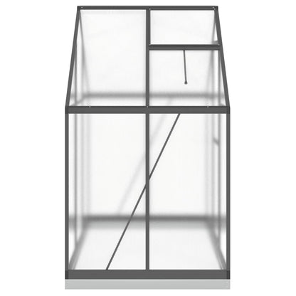 Greenhouse with Base Frame Anthracite 169x114x202 cm Aluminium