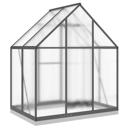 Greenhouse with Base Frame Anthracite 169x114x202 cm Aluminium