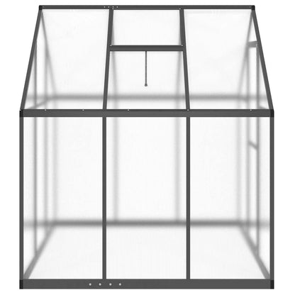 Greenhouse with Base Frame Anthracite 169x169x195 cm Aluminium