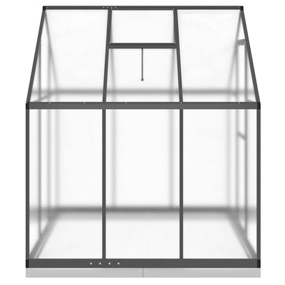 Greenhouse with Base Frame Anthracite 169x169x202 cm Aluminium