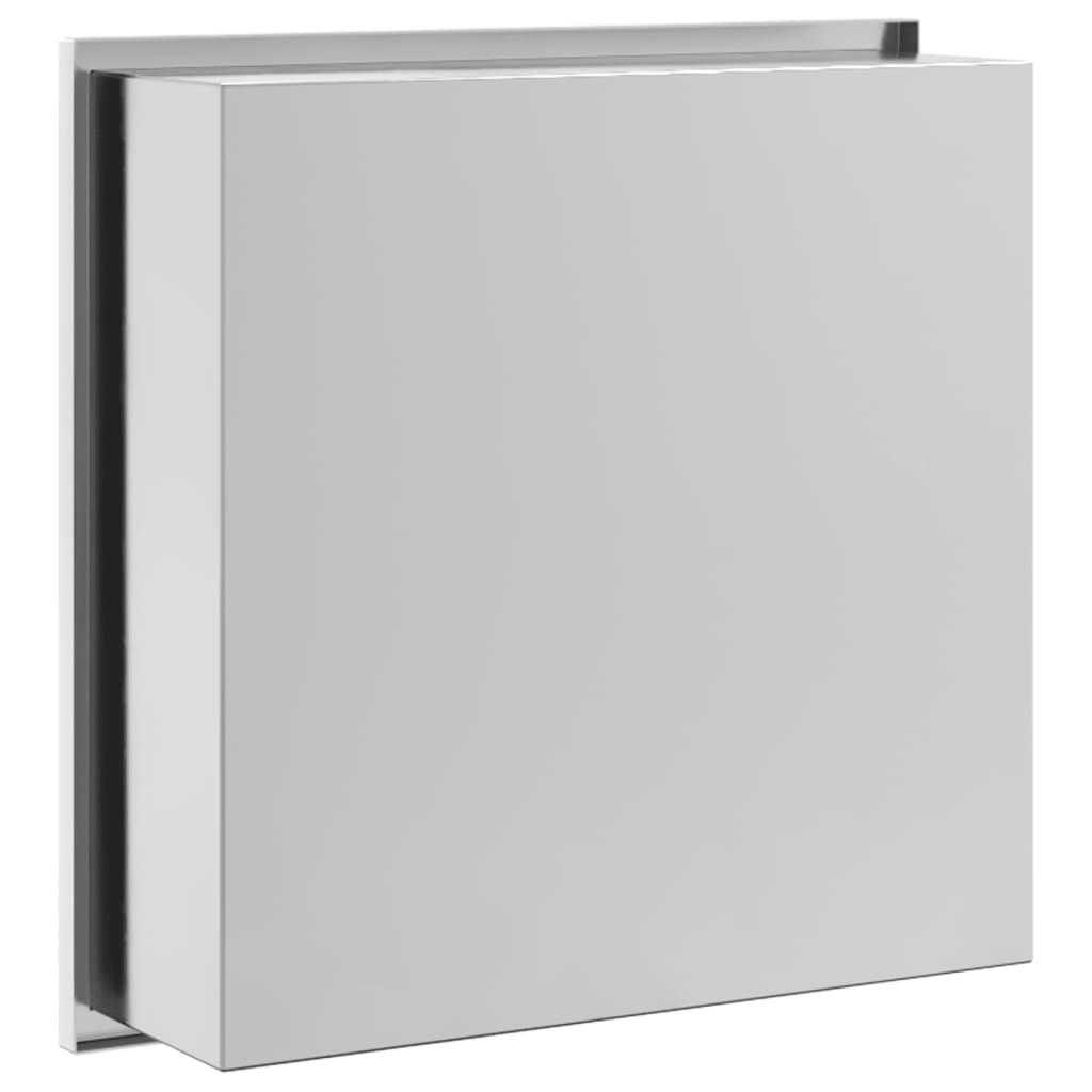 Shower Niche Brushed Silver 32x32x9 cm Stainless Steel