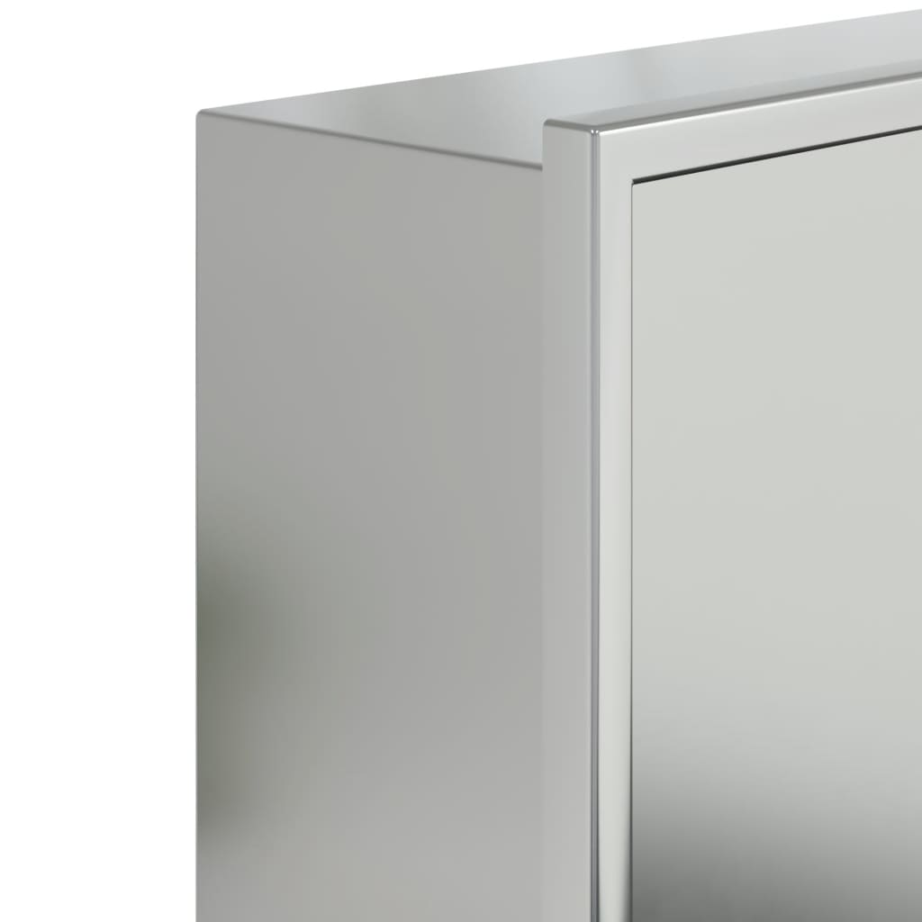 Shower Niche Brushed Silver 32x32x9 cm Stainless Steel