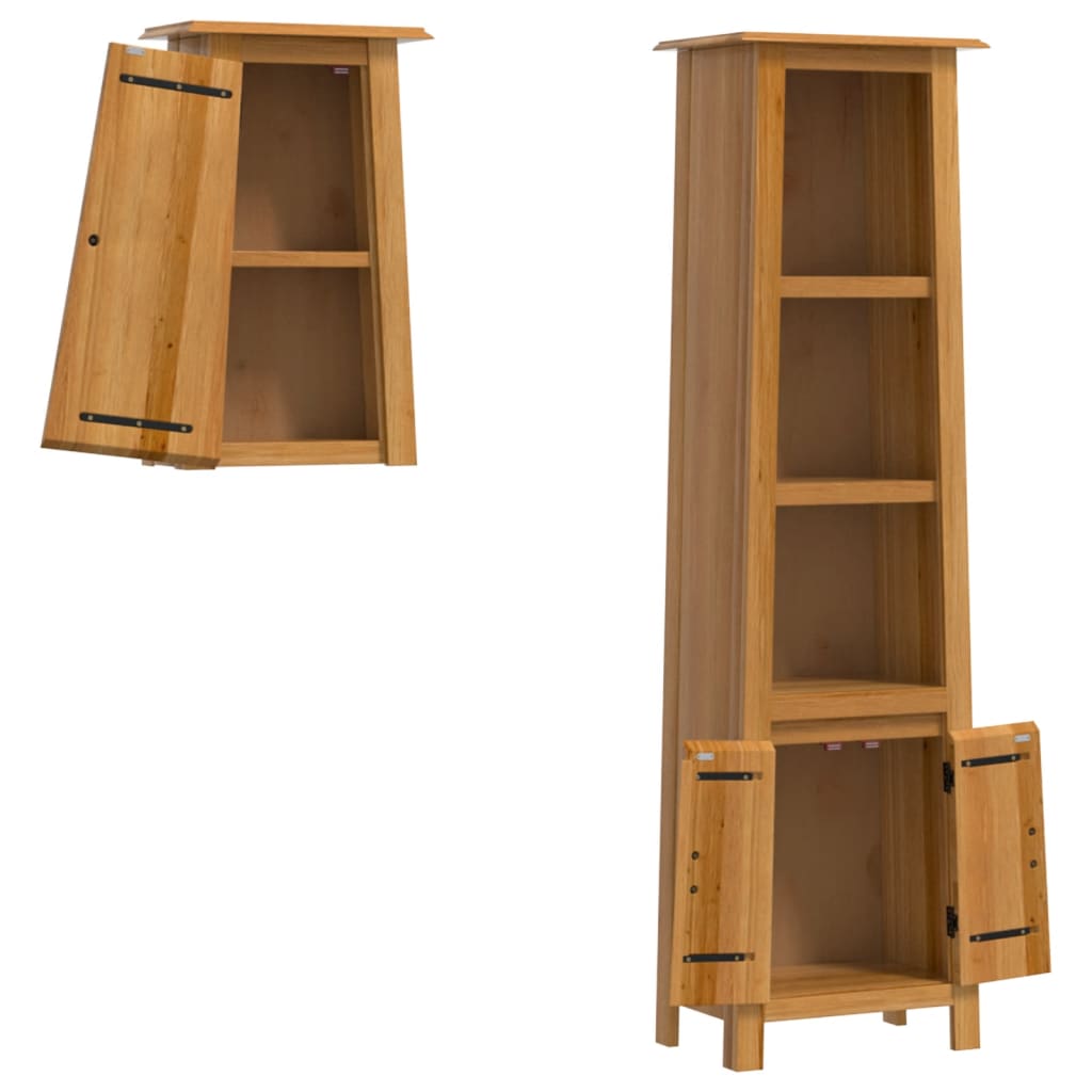 2 Piece Bathroom Furniture Set Solid Wood Pine