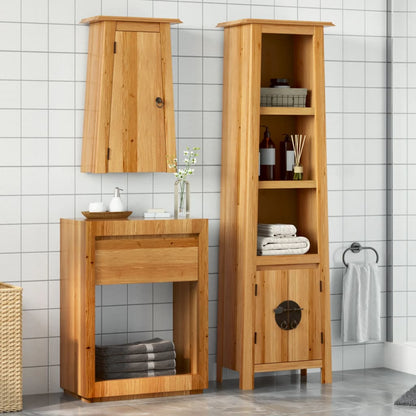 2 Piece Bathroom Furniture Set Solid Wood Pine