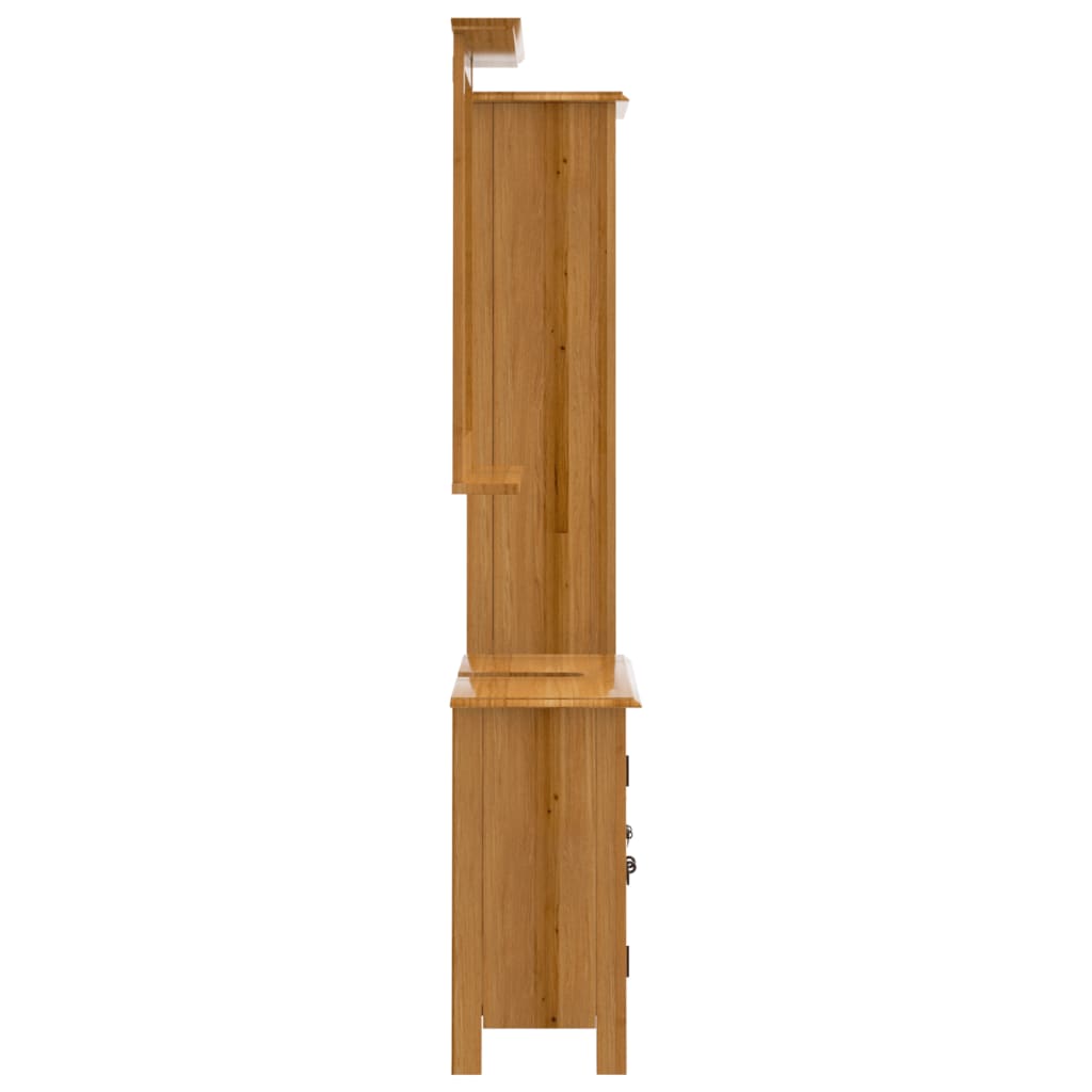 3 Piece Bathroom Furniture Set Solid Wood Pine