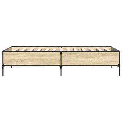Bed Frame without Mattress Sonoma Oak 75x190 cm Small Single