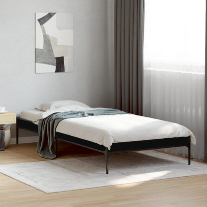 Bed Frame without Mattress Black 100x200 cm