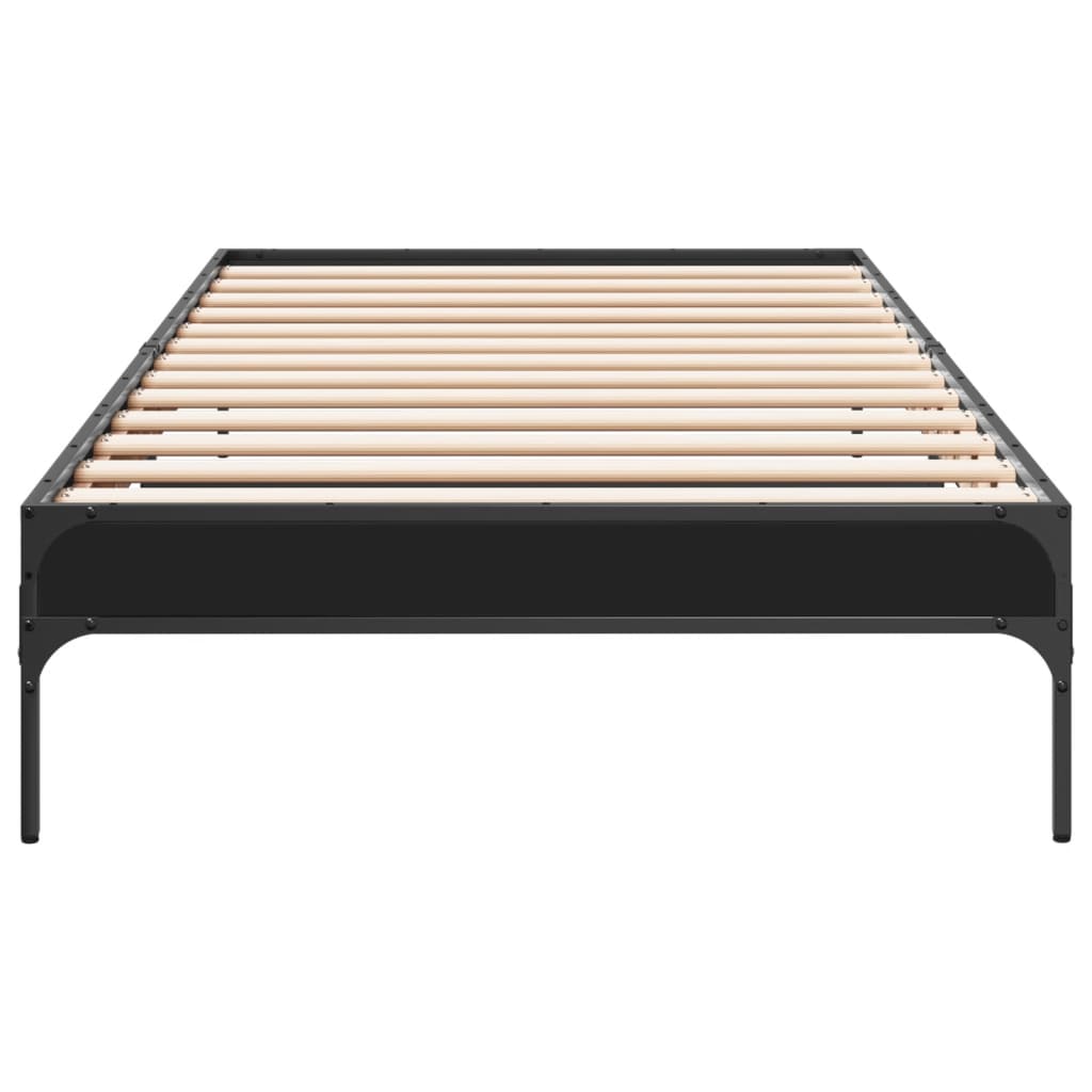Bed Frame without Mattress Black 90x190 cm Single
