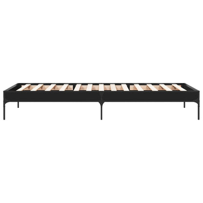 Bed Frame without Mattress Black 90x190 cm Single
