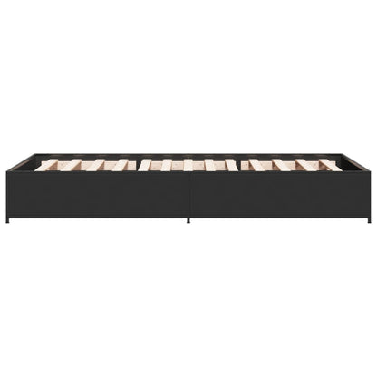 Bed Frame without Mattress Black 100x200 cm