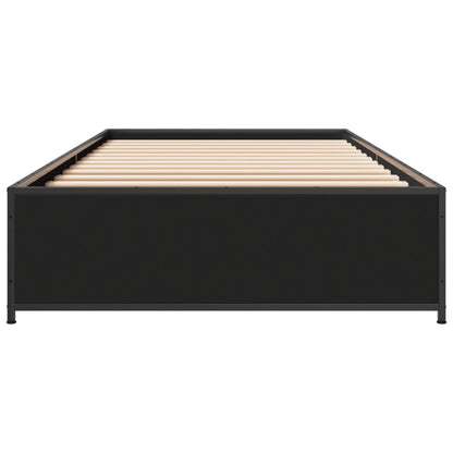 Bed Frame without Mattress Black 90x200 cm