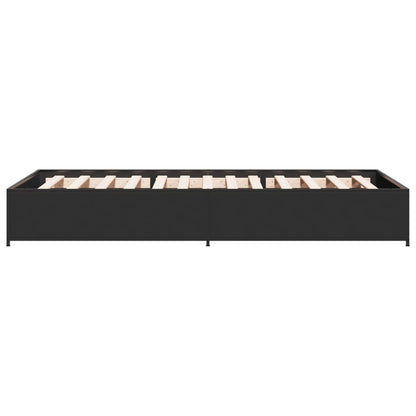 Bed Frame without Mattress Black 90x200 cm
