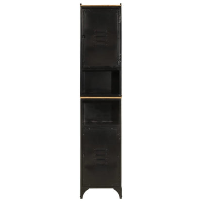 Bathroom Cabinet 40x27x180 cm Iron and Solid Wood Mango