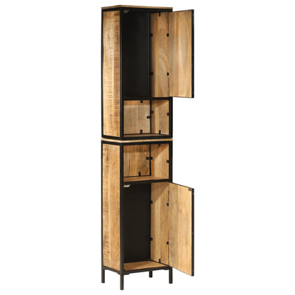 Bathroom Cabinet 40x27x180 cm Iron and Solid Wood Mango