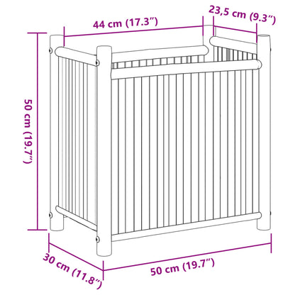 Planter 50x30x50 cm Bamboo