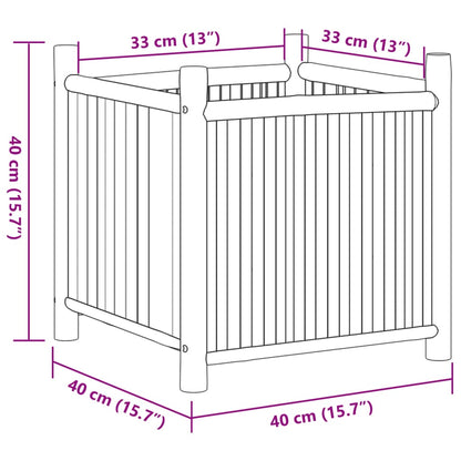 Planter 40x40x40 cm Bamboo