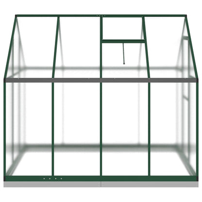 Greenhouse with Base Frame Green 224x169x202 cm Aluminium