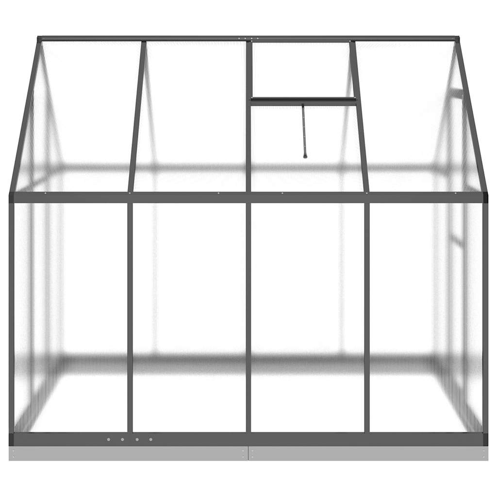 Greenhouse with Base Frame Anthracite 224x169x202 cm Aluminium