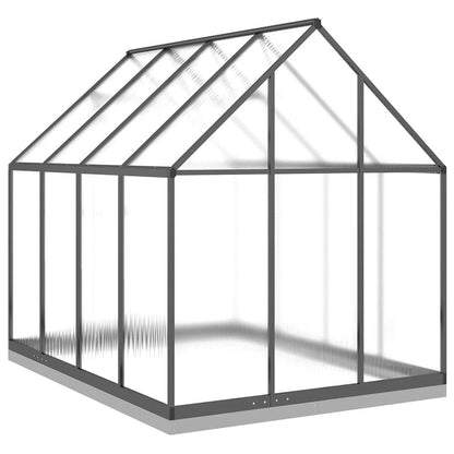 Greenhouse with Base Frame Anthracite 224x169x202 cm Aluminium