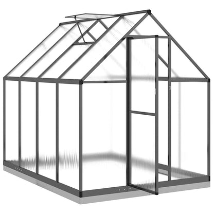 Greenhouse with Base Frame Anthracite 224x169x202 cm Aluminium