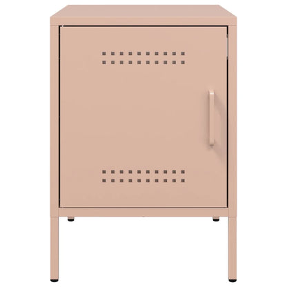 Bedside Cabinets 2 pcs Pink 36x39x50.5 cm Steel