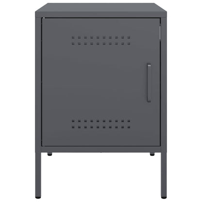 Bedside Cabinets 2 pcs Anthracite 36x39x50.5 cm Steel