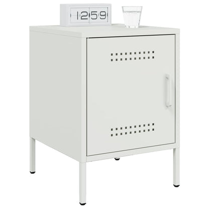 Bedside Cabinets 2 pcs White 36x39x50.5 cm Steel