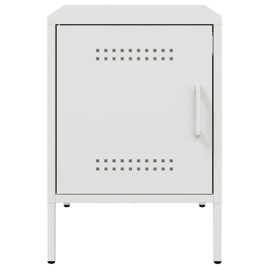 Bedside Cabinets 2 pcs White 36x39x50.5 cm Steel