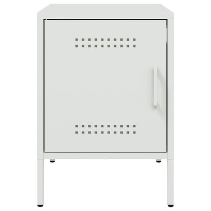 Bedside Cabinets 2 pcs White 36x39x50.5 cm Steel