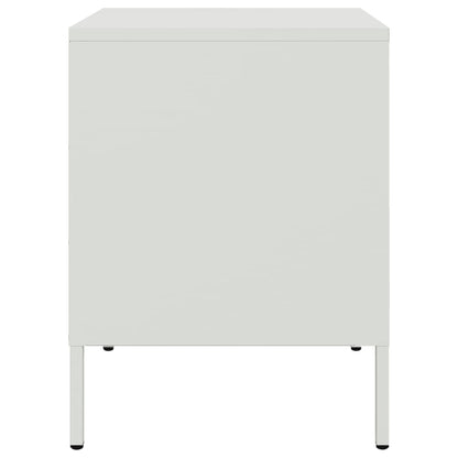 Bedside Cabinets 2 pcs White 36x39x50.5 cm Steel