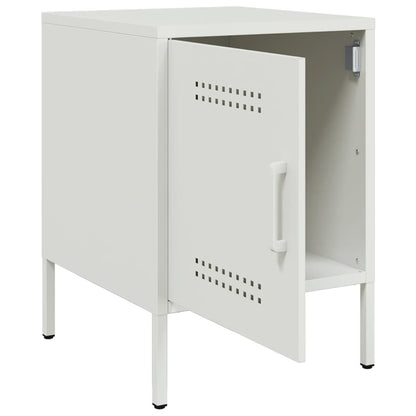 Bedside Cabinets 2 pcs White 36x39x50.5 cm Steel