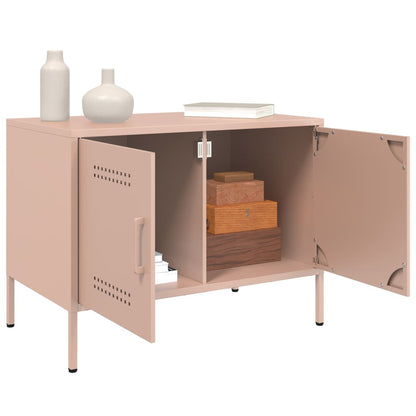 TV Cabinets 2 pcs Pink 68x39x50.5 cm Steel