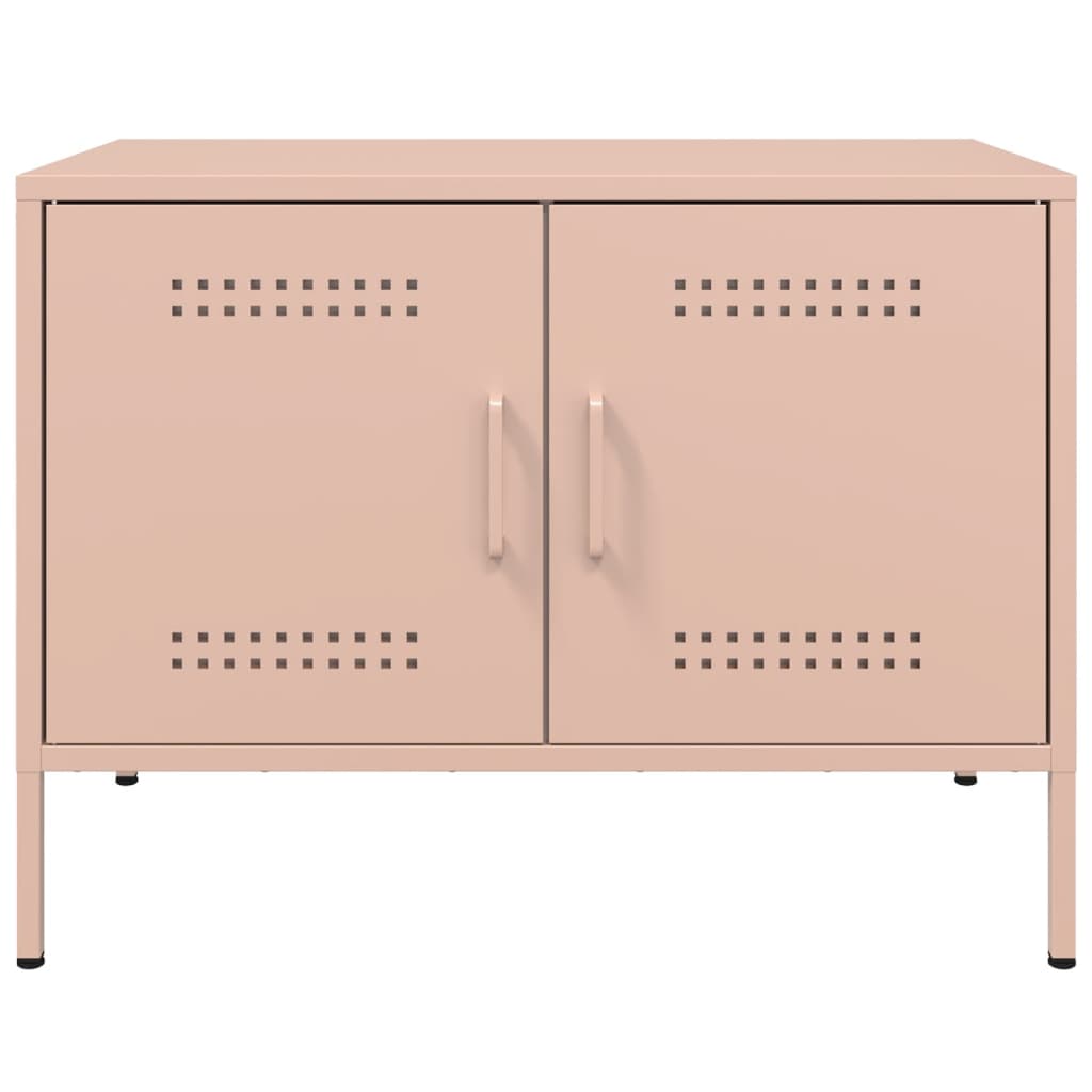 TV Cabinets 2 pcs Pink 68x39x50.5 cm Steel