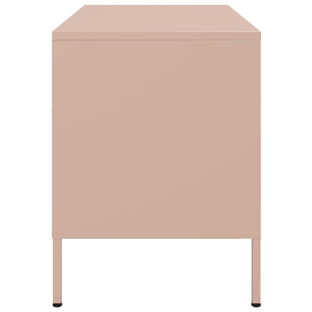 TV Cabinets 2 pcs Pink 68x39x50.5 cm Steel