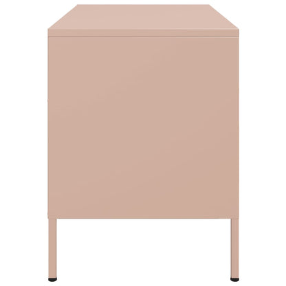 TV Cabinets 2 pcs Pink 68x39x50.5 cm Steel