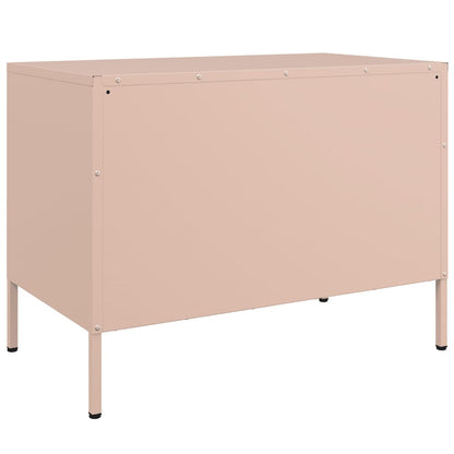 TV Cabinets 2 pcs Pink 68x39x50.5 cm Steel